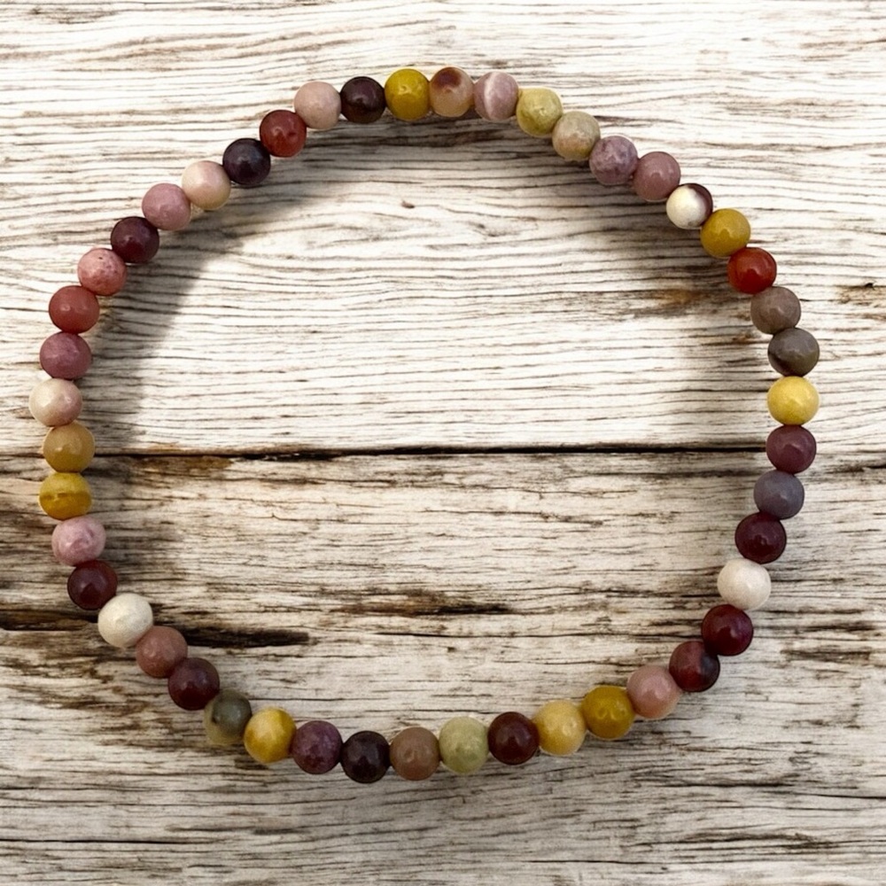 Mookaite Jasper Beaded Bracelet
